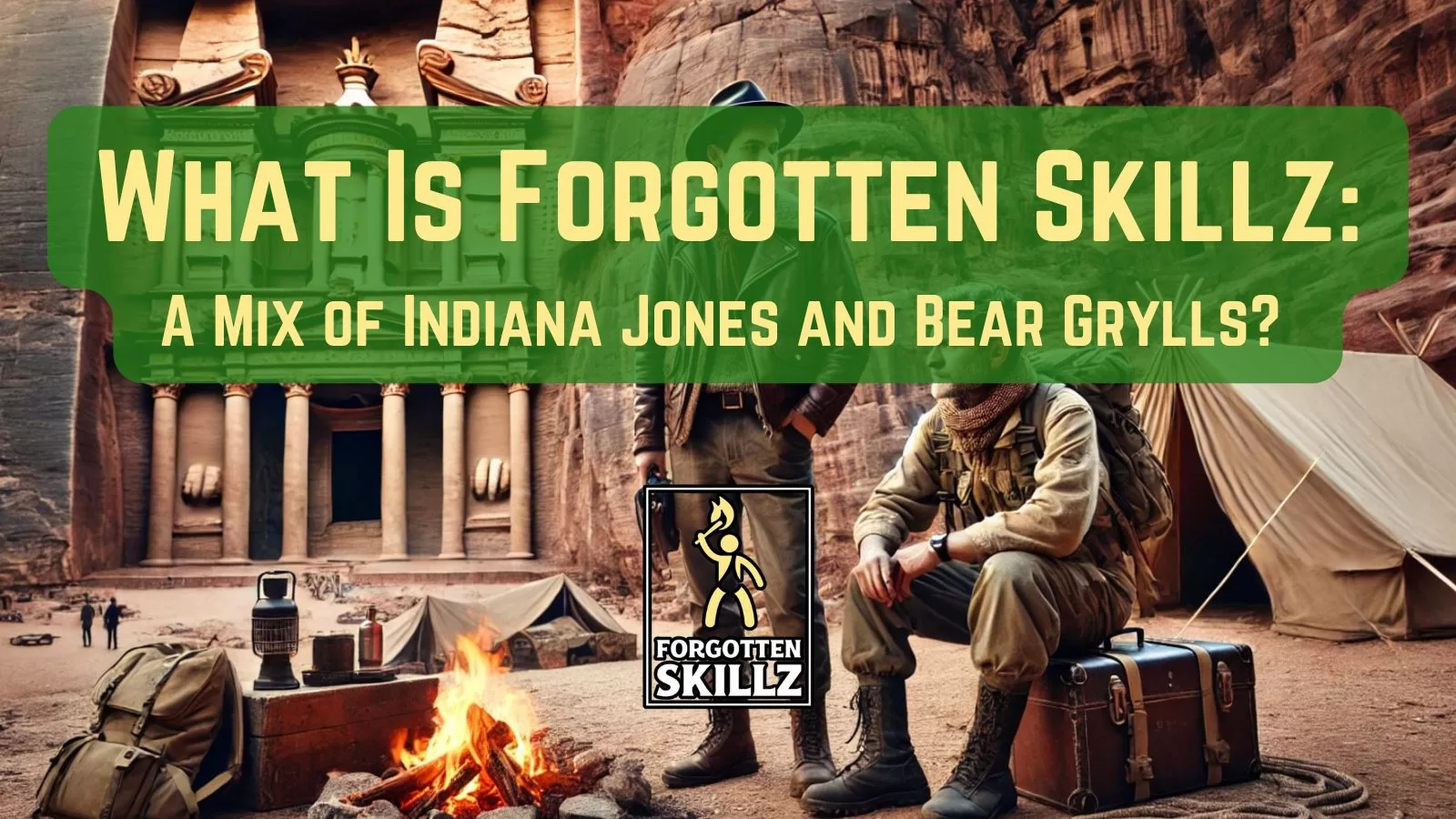 What is Forgotten Skillz: A mix of Indiana Jones and Bear Grylls?